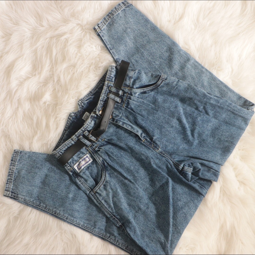 Bugle Boy High Waist Acid wash Jeans Sz 5